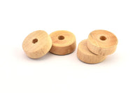 Vintage Wooden Bead, 24 Vintage Wooden Beads Made In Germany, Findings (21x8mm) B58