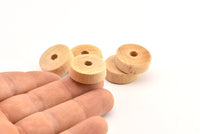 Vintage Wooden Bead, 24 Vintage Wooden Beads Made In Germany, Findings (21x8mm) B58
