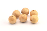 Vintage Wooden Bead, 24 Vintage Wooden Beads Made In Germany, Findings (15mm) B66