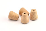Vintage Wooden Bead, 24 Vintage Wooden Beads Made In Germany, Findings (17x14mm) B69