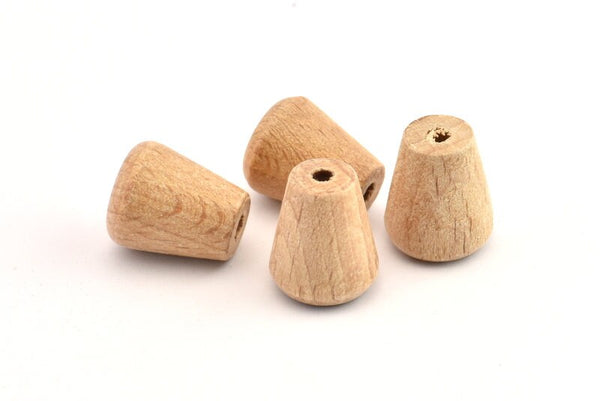 Vintage Wooden Bead, 24 Vintage Wooden Beads Made In Germany, Findings (17x14mm) B69