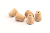 Vintage Wooden Bead, 24 Vintage Wooden Beads Made In Germany, Findings (17x14mm) B69