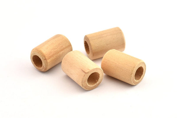 Vintage Wooden Bead, 50 Vintage Wooden Beads Made In Germany, Findings (16x11mm) B50
