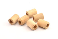 Vintage Wooden Bead, 50 Vintage Wooden Beads Made In Germany, Findings (16x11mm) B50