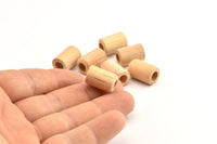Vintage Wooden Bead, 50 Vintage Wooden Beads Made In Germany, Findings (16x11mm) B50