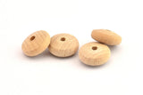 Vintage Wooden Bead, 24 Vintage Wooden Beads Made In Germany, Findings (17x8mm) B61
