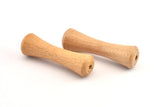 Vintage Wooden Bead, 6 Vintage Wooden Beads Made In Germany, Findings (57x17mm) B39