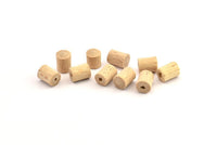 Vintage Wooden Bead, 250 Vintage Wooden Beads Made In Germany, Findings (8x6mm) B45