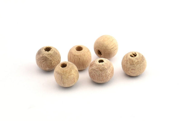 Vintage Wooden Bead, 100 Vintage Wooden Beads Made In Germany, Findings (8mm) B64