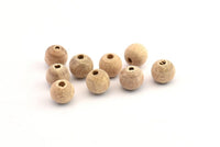 Vintage Wooden Bead, 100 Vintage Wooden Beads Made In Germany, Findings (8mm) B64