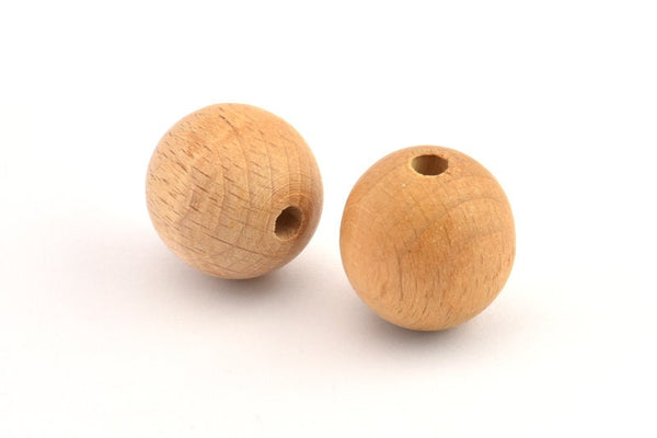 Vintage Wooden Bead, 8 Vintage Wooden Beads Made In Germany, Findings (21mm) B36