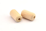 Vintage Wooden Bead, 24 Vintage Wooden Beads Made In Germany, Findings (21x11mm) B49