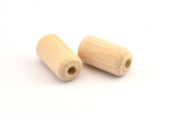 Vintage Wooden Bead, 24 Vintage Wooden Beads Made In Germany, Findings (21x11mm) B49