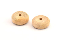 Vintage Wooden Bead, 24 Vintage Wooden Beads Made In Germany, Findings (21x9mm) B59