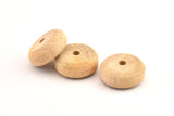Vintage Wooden Bead, 24 Vintage Wooden Beads Made In Germany, Findings (21x9mm) B59