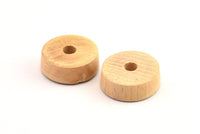 Vintage Wooden Bead, 24 Vintage Wooden Beads Made In Germany, Findings (21x8mm) B58
