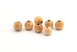 Vintage Wooden Bead, 100 Vintage Wooden Beads Made In Germany, Findings (11x10mm) B65