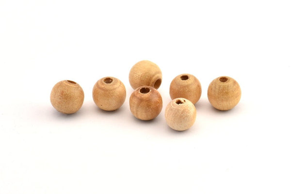 Vintage Wooden Bead, 100 Vintage Wooden Beads Made In Germany, Findings (11x10mm) B65
