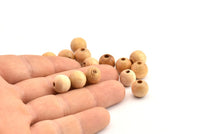 Vintage Wooden Bead, 100 Vintage Wooden Beads Made In Germany, Findings (11x10mm) B65