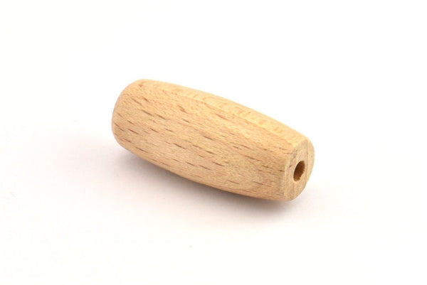 Vintage Wooden Bead, 24 Vintage Wooden Beads Made In Germany, Findings (32x14mm) B54