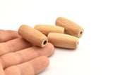 Vintage Wooden Bead, 24 Vintage Wooden Beads Made In Germany, Findings (32x14mm) B54