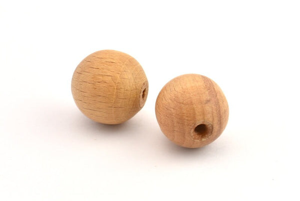 Vintage Wooden Bead, 12 Vintage Wooden Beads Made In Germany, Findings (19mm) B68