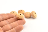 Vintage Wooden Bead, 24 Vintage Wooden Beads Made In Germany, Findings (18x11mm) B63