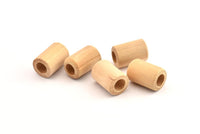 Vintage Wooden Bead, 50 Vintage Wooden Beads Made In Germany, Findings (16x11mm) B50