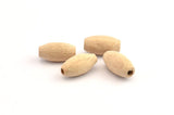 Vintage Wooden Bead, 100 Vintage Wooden Beads Made In Germany, Findings (16x8mm) B51
