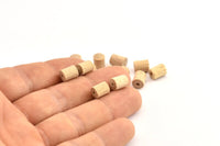 Vintage Wooden Bead, 250 Vintage Wooden Beads Made In Germany, Findings (8x6mm) B45