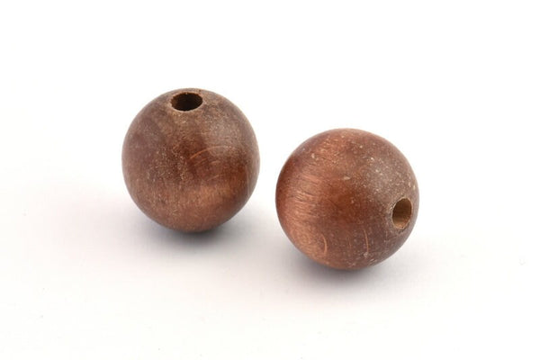 Vintage Wooden Bead, 8 Vintage Wooden Beads Made In Germany, Findings (21mm) B37