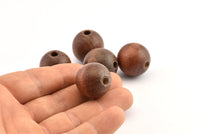Vintage Wooden Bead, 8 Vintage Wooden Beads Made In Germany, Findings (21mm) B37