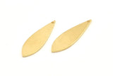 Brass Marquise Charm, 12 Raw Brass Marquise Charms With 1 Hole, Earrings, Pendants (31x9x1mm) D1356