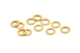 Brass Circle Connector, 50 Raw Brass Circle Connectors (10x0.90mm) D1570