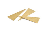 Brass Triangle Charm, 10 Raw Brass Triangle Charms With 1 Hole, Earrings, Findings (37x15x0.80mm) D1351