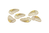 Brass Wing Charm, 24 Raw Brass Wing Charms, Earrings, Findings (19x12x0.40mm) F114