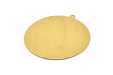 Brass Fish Charm, 4 Raw Brass Fish Charms With 1 Loop, Findings (50x0.30mm) D1680