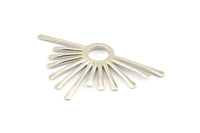 Silver Sun Pendant, 925 Silver Sun Pendants, Findings, Charms (51x31x2mm) BS 1940