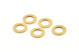 Brass Circle Connector, 50 Raw Brass Circle Connectors (10x0.90mm) D1570