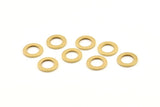 Brass Circle Connector, 50 Raw Brass Circle Connectors (10x0.90mm) D1570
