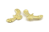 Brass Eagle Charm, Raw Brass Eagle Pendants With 4 Loops (46x21x2mm) N1190