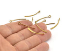 Kürek Gözü Pimleri, 1 Döngülü 20 Ham Pirinç Kürek Gözü Pimleri (25x1mm) D1714