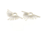 Silver Sun Pendant, 925 Silver Sun Pendants, Findings, Charms (51x31x2mm) BS 1940