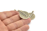 Silver Apple Charm, 2 Textured Antique Silver Plated Brass Apple  Charms, Earrings (32x24x1mm) N1245 H1198