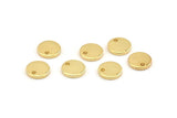 Gold Cabochon Tag, 6 Gold Plated Brass Cabochon Tags, Stamping Tags (10x1.5mm) Y187