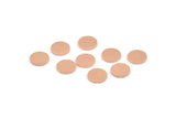 Copper Round Tag, 50 Raw Copper Round Stamping Blanks, Findings (8x0.80mm) M002