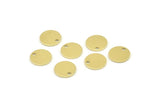 Brass Cabochon Tag, 50 Raw Brass Cabochon Tags With 1 Hole, Stamping Tags (10x0.80mm) M044