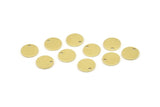 Brass Cabochon Tag, 50 Raw Brass Cabochon Tags With 1 Hole, Stamping Tags (10x0.80mm) M044