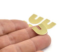 Brass U Shaped Blank, 24 Raw Brass U Shaped Stamping Blanks, Findings (15x0.80mm) M161