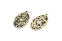 Silver Spider Pendant, 4 Antique Silver Plated Brass Spider Pendants With 1 Loop, Earrings, Findings (29x16x1mm) N1094